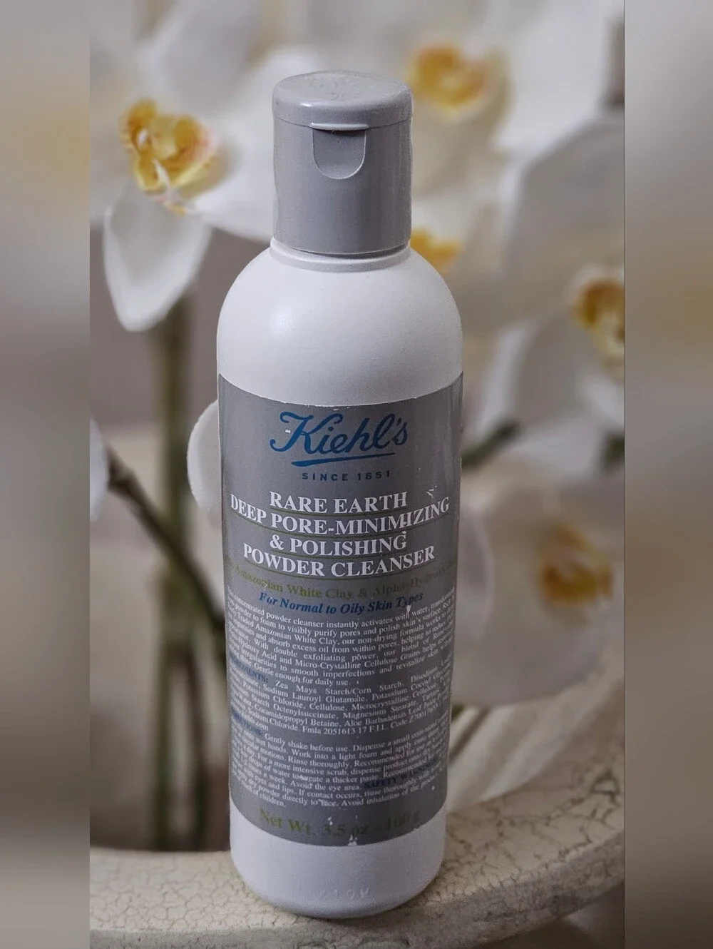 Kiehl's Rare Earth Deep Pore Minimizing Powder Cleanser Full Size 100g New